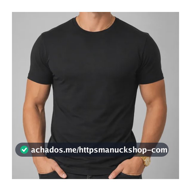 Camiseta Básica Masculina Algodão Lisa Malha Peruana Premium