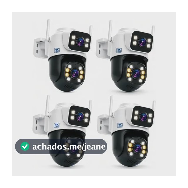 Câmera Segurança Ip Externa Wifi A28 App Icsee À Prova Dágua Branco 4kit