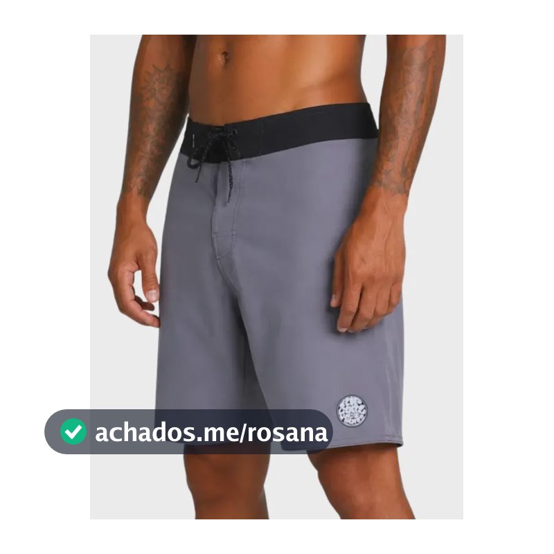 Bermuda Rip Curl Água Icons Premium 18' Cinza Rip Curl Cinza 44