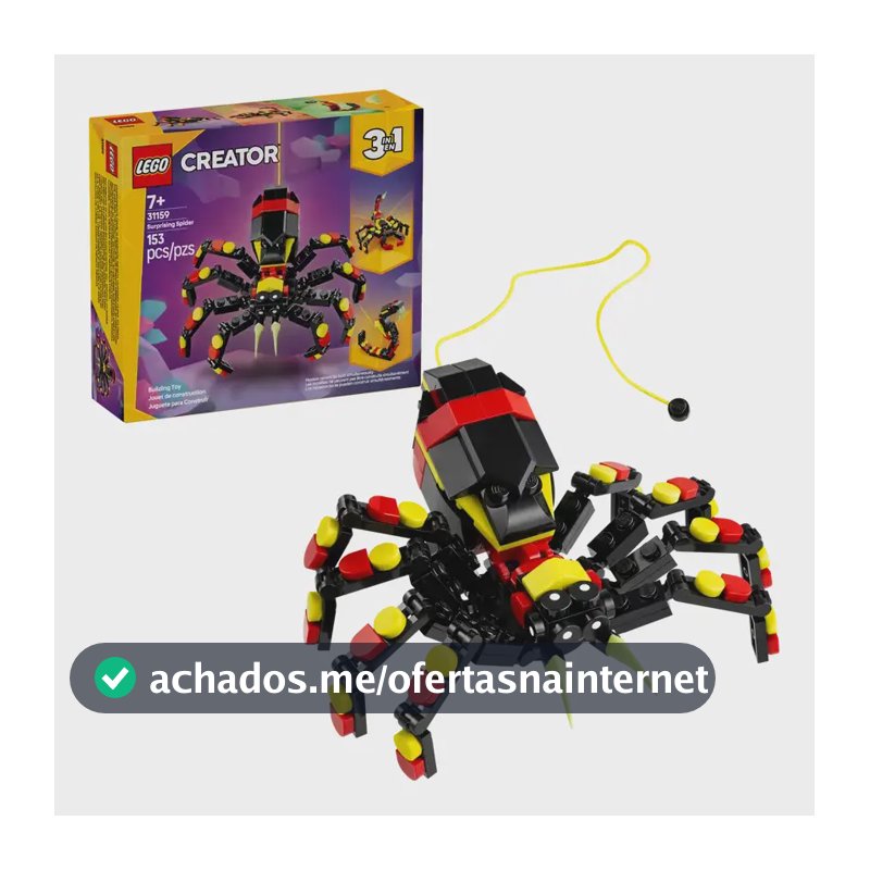 Conjunto De Montar Creator 3 Em 1 Aranha Surpreendente Lego