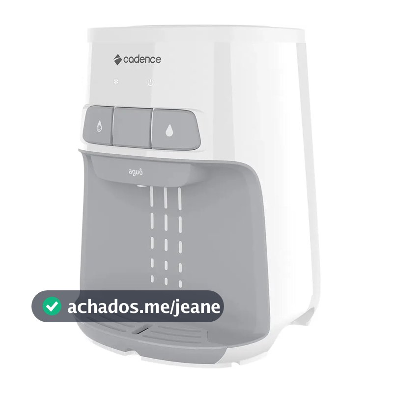 Bebedouro Filtro Elétrico Cadence Agua Gelada Galão Cor Branco/cinza