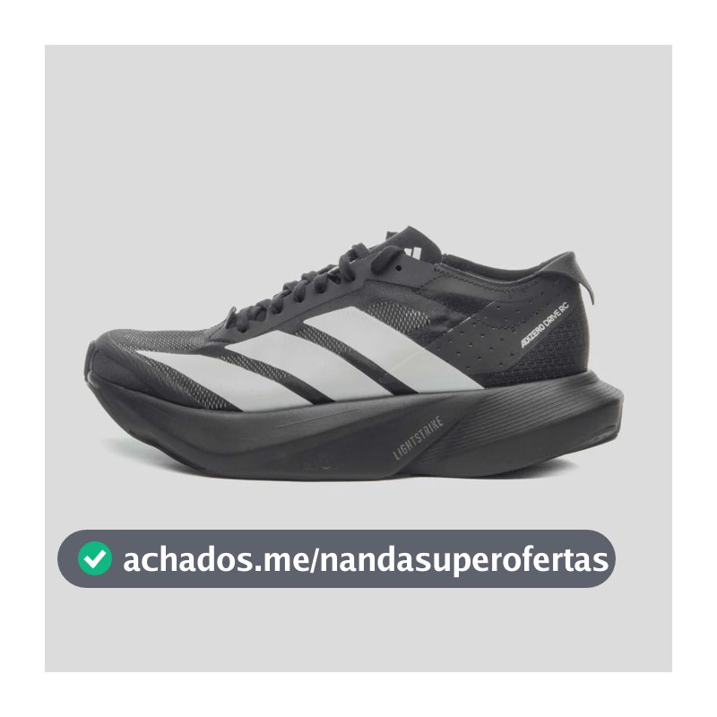 Tênis Masculino Adizero Drive Rc adidas Preto Liso 41 Br
