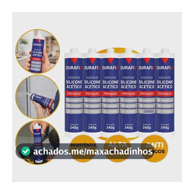 Silicone Acético Vedação Construção Vidro Box Profissional