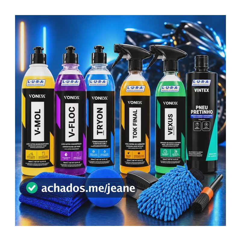 Kit Lavagem Moto Trilha Big Trail Esportiva Naked Vonixx