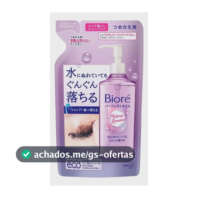 Bioré Óleo Demaquilante Limpeza Facial Cleansing Oil Refil 210ml