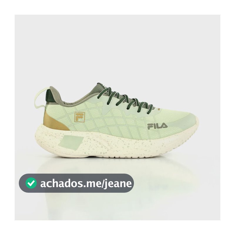 Tênis Fila Focus Verde Caminhada Treino Leve Academia Verde 35 Br