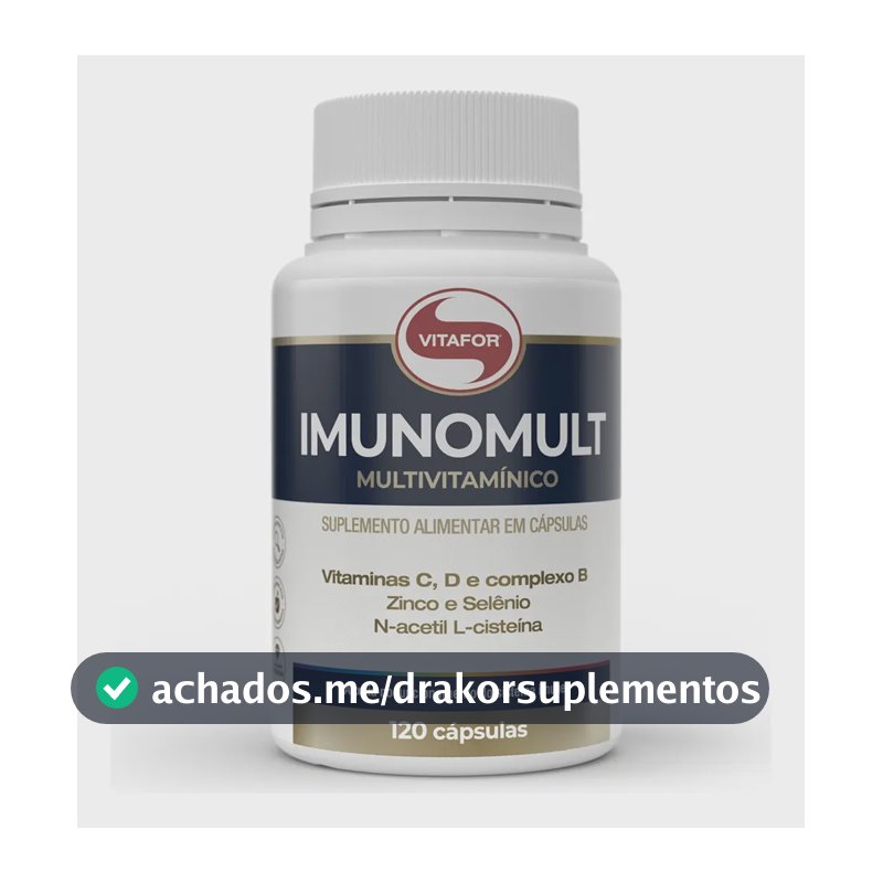 Suplemento Multivitamínico Imunomult 120 Cápsulas Vitafor Sem Sabor