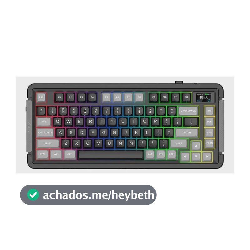 Teclado Mecânico Aplus Zion Lcd Bluetooth Switch Gateron