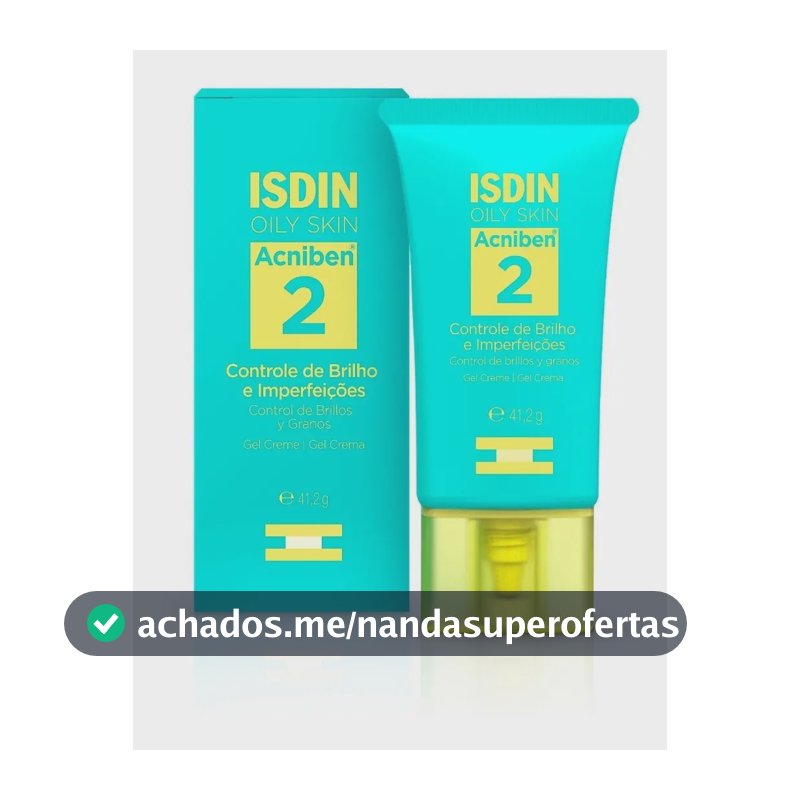 ISDIN Acniben Gel Creme Hidratante Facial Controle de Brilho e Imperfeições - 41,2g