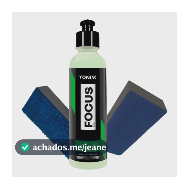 Focus Removedor De Chuva Ácida Vonixx 240ml Com Aplicadores