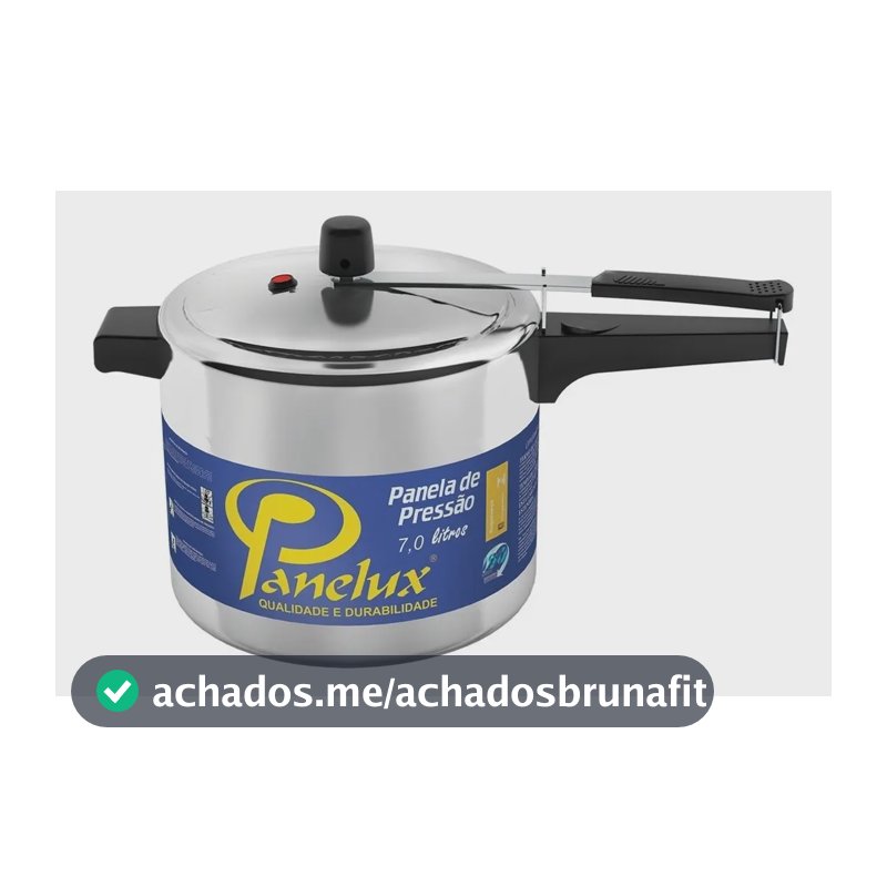 Panela De Pressão Panelux Alumínio Polido 7 Litros Cor Cinza