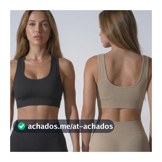 Kit 2 Top Academia Poliamida Sem Costura Com Bojo Removível
