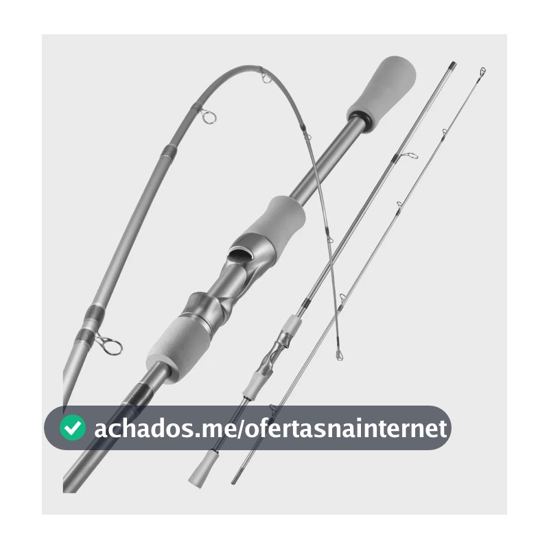 Vara Para Molinete Sougayilang de Carbono 1,8m Sensível 6-12lb Cor Prateado
