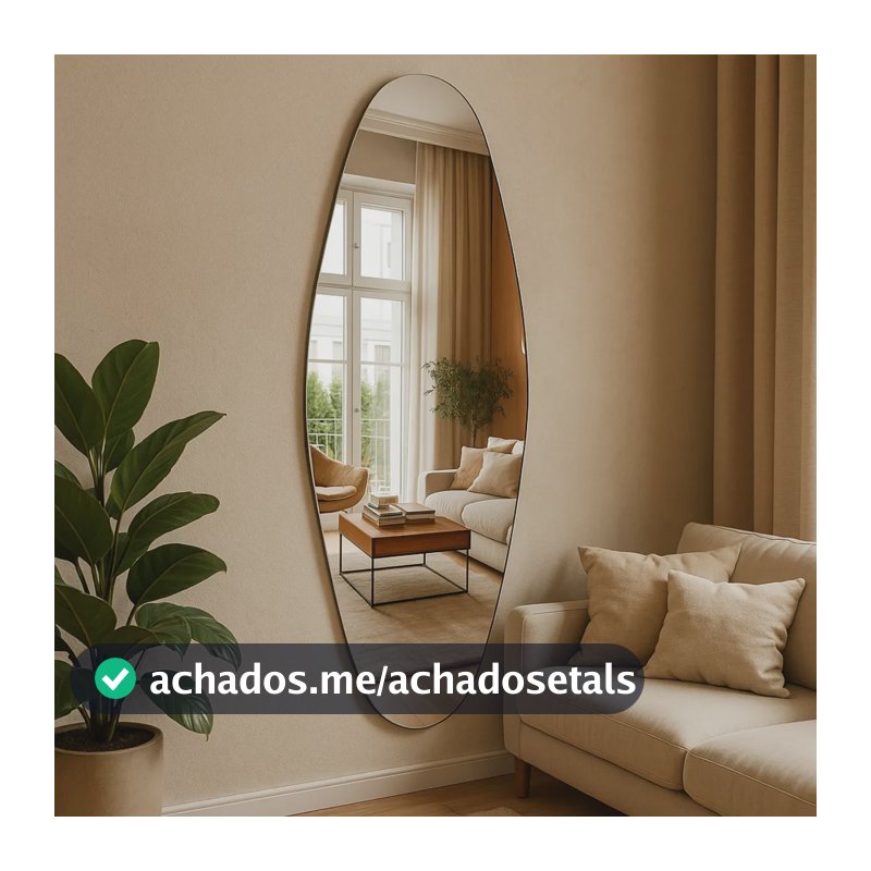 Espelho Rocco Corpo Inteiro Organico 90x40 Pinterest Grande Brisa - Suporte
