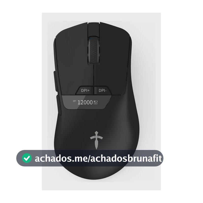 Mouse Gamer Titorion Sem Fio Com Sensor Pixart 3311 e 12000 DPI