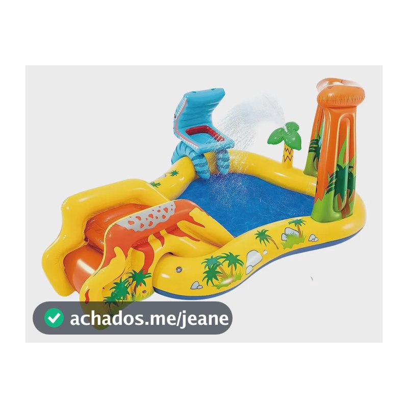 Piscina Playground Centro De Diversões Dinossauro Intex 310l