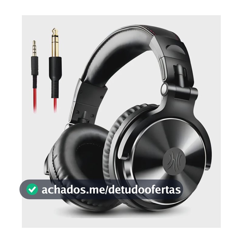 Fone de Ouvido Profissional OneOdio Pro-10 DJ Over-ear com Microfone