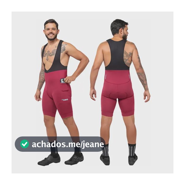 Bretelle Masculino Ciclismo Forro Gel Amortecedor Mtb Bolsos