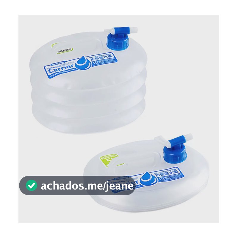 Galão Naturehike Colapsável Dobrável 5 Litros Para Camping