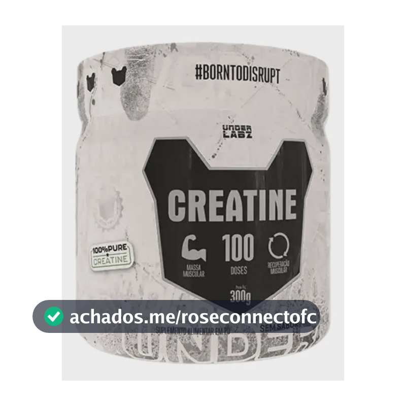 Creatine Borntodisrupt Pote 300g Under Labz Sem Sabor