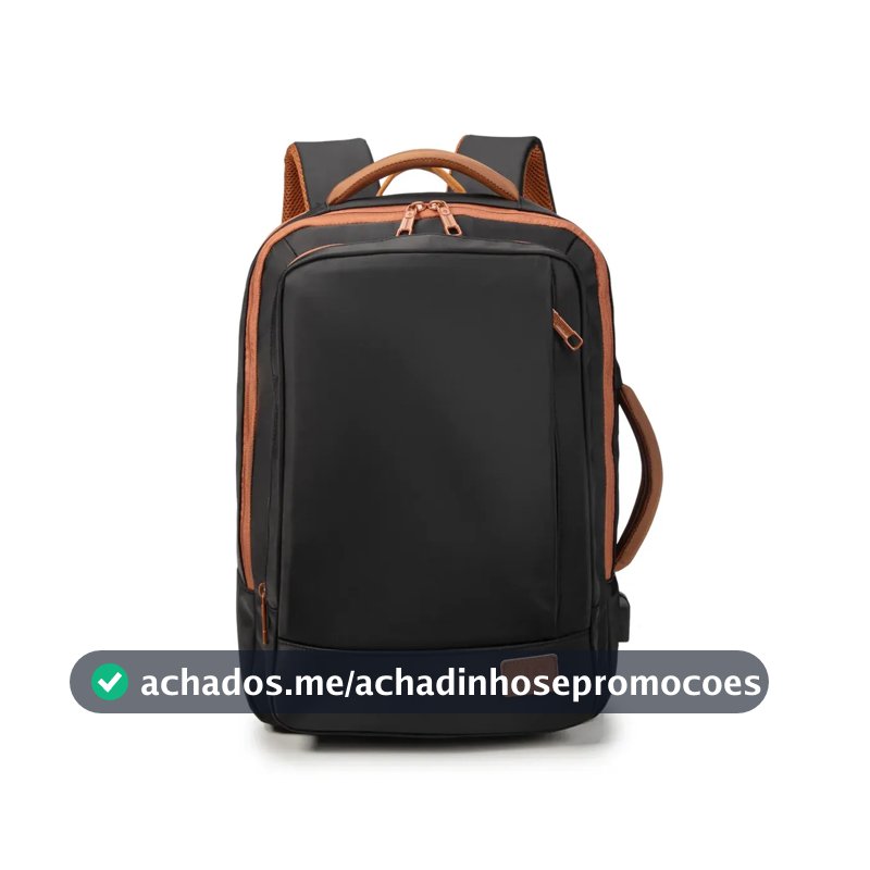 Mochila para Notebook Impermeável e Reforçada com Entrada USB – 25 a 40L, Masculina e Feminina