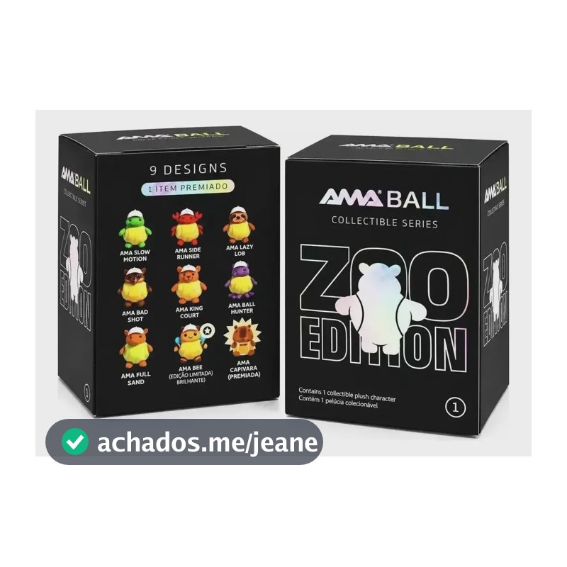 AMA Ball Zoo Edition Blind Box Pelúcia Colecionável Surpresa 1 Un