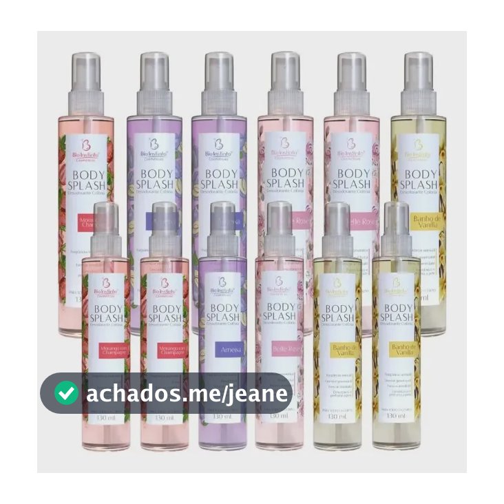 Kit 12 Body Splash Bio Instinto Perfume Corporal Atacado Cx Sortidas