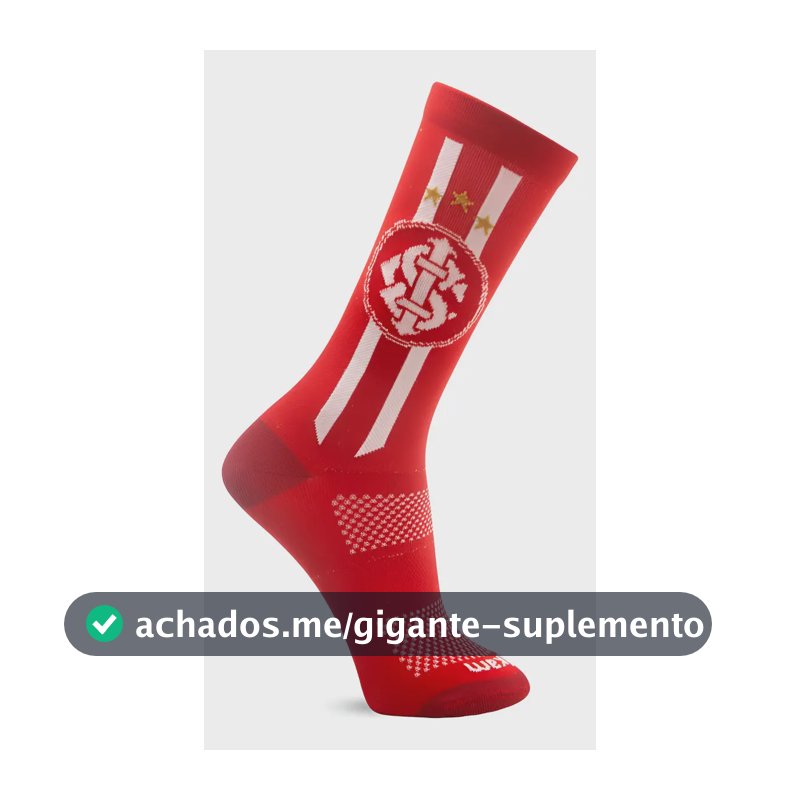 Meia Performance Esporte Fitness Futebol Clube Internacional Tamanho 39 Ao 43