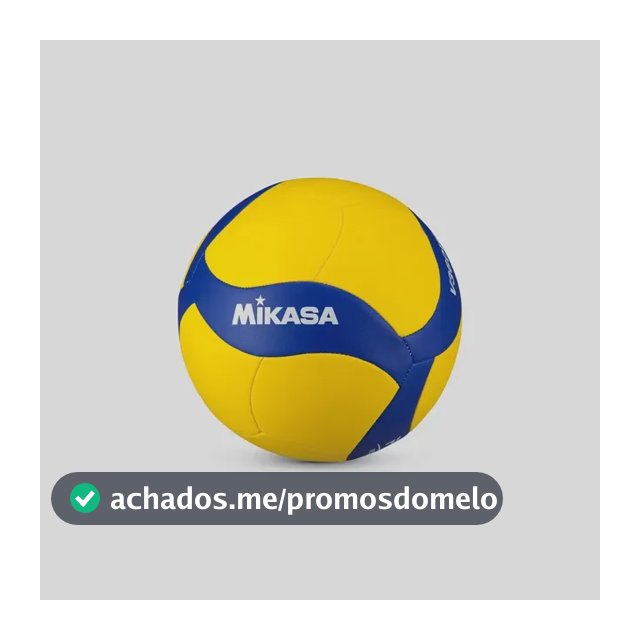 Bola De Volei De Quadra V360w Couro Sintetico Costurado Amarelo E Azul Mikasa