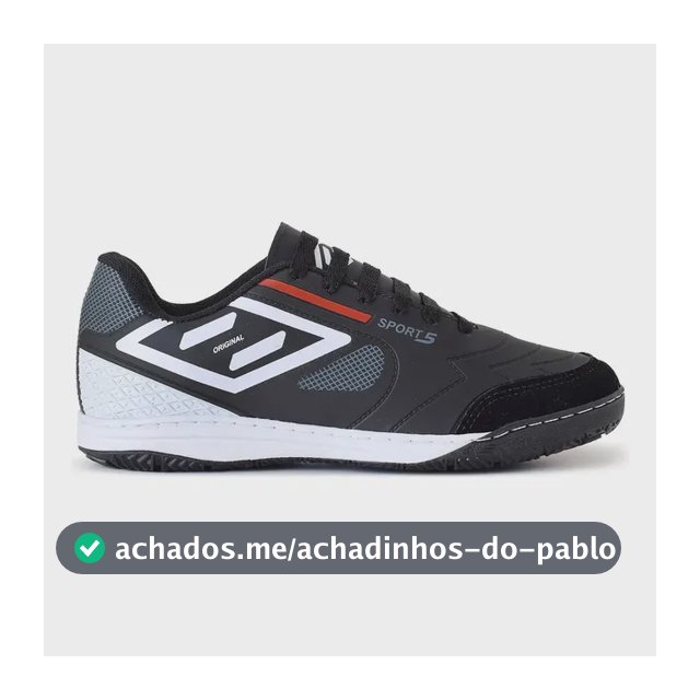 Chuteira Futsal Umbr Pro 5 Bump Futebol Salão Bico Reforçada
