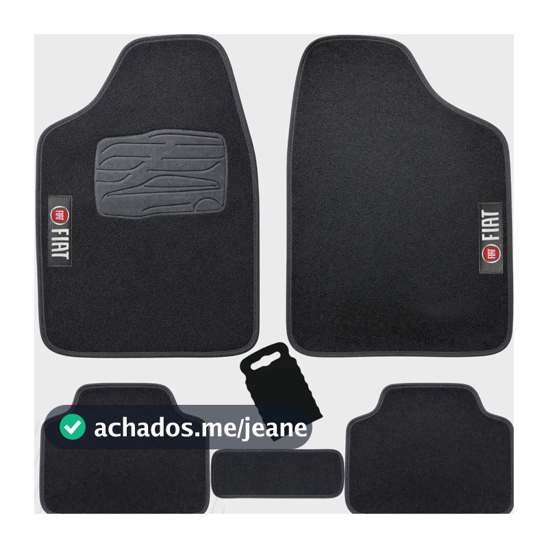 Tapete Carpete Carro Personalizado Jogo 5 Peças Fiat 5 Peças Siena 1996 A 2021