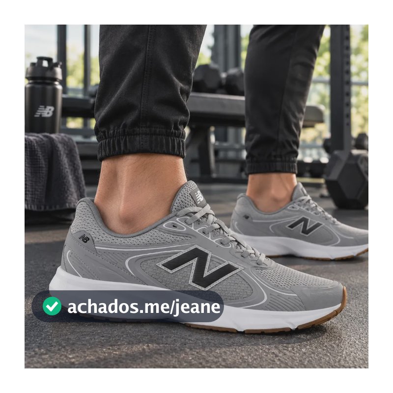 Tênis Masculino New Balance Amaste Original Confortável Leve Preto/prata/cinza 40