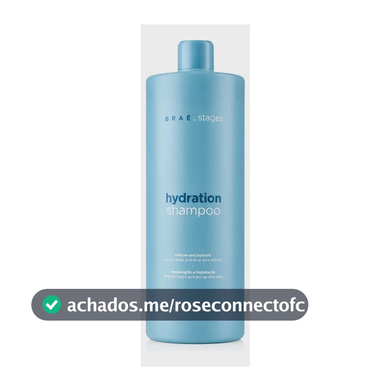Braé Stages Hydration Shampoo 1l Hidratação Brilho Intenso