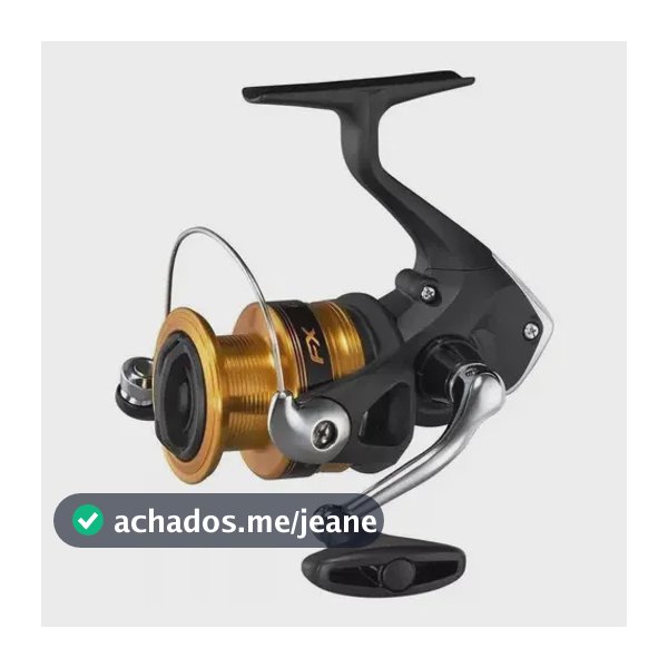 Molinete Shimano Fx 2000 - 3 Rolamentos - Drag:4kg - 5.0:1 Cor Preto Lado da manivela Direito/Esquerdo