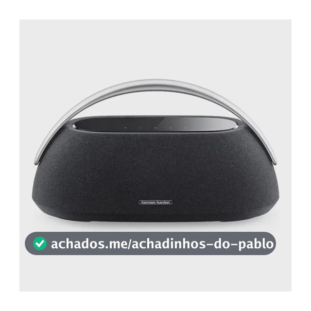 Caixa de Som Portátil Bluetooth Harman Kardon Go Play 3 160W Preto