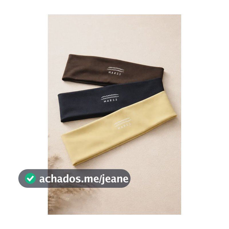 Kit 3 Faixas De Cabelo Feminina Esportiva Treino E Academia Multicolorido