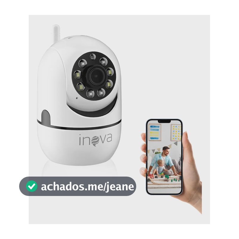 Câmera de Segurança Inova Domo Full HD 1080p com Visão Noturna e Áudio Bidirecional