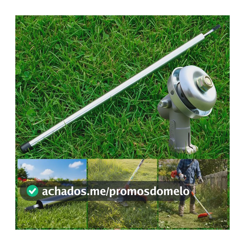 Kit Haste Tubo + Transmissão  P/ Roçadeira 26mm 9 Estrias