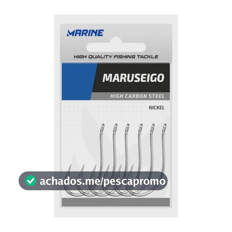 Anzol Marine Sports Maruseigo 10 Nickel Com 50 Unidades