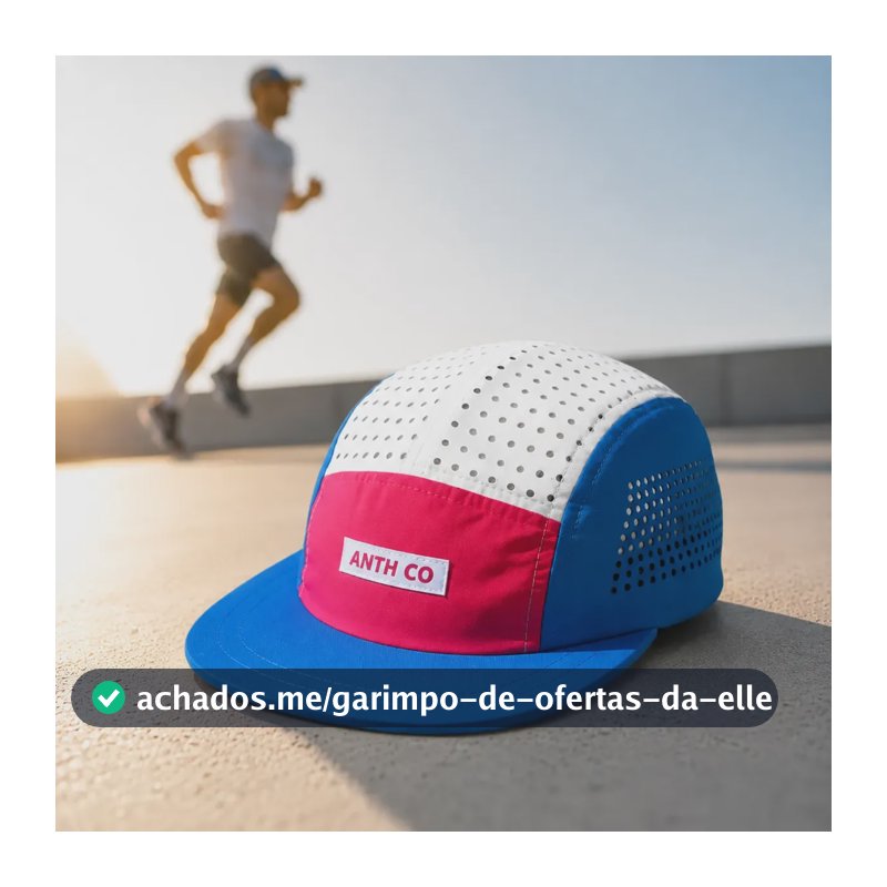 Boné Anth Co Aba Curta Cut Corrida Academia Treino Ultraleve Azul /branco/rosa Un Liso