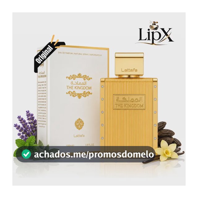 Perfume Arabe The Kingdom Lattafa Eau De Parfum 100ml Com Nf