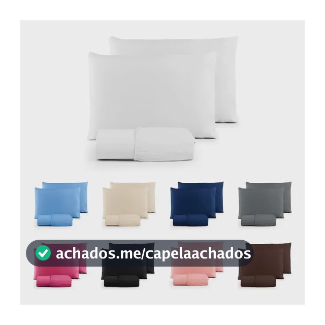 Jogo De Lençol Casal 3 Peças 400 Fios Percal 30cm Altura
