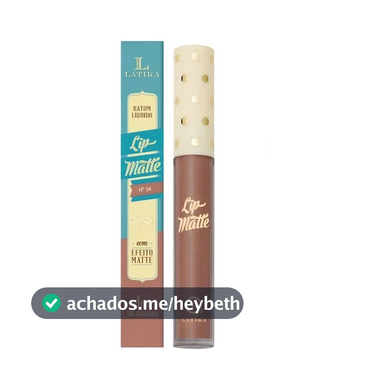 Batom Líquido Matte Latika 34