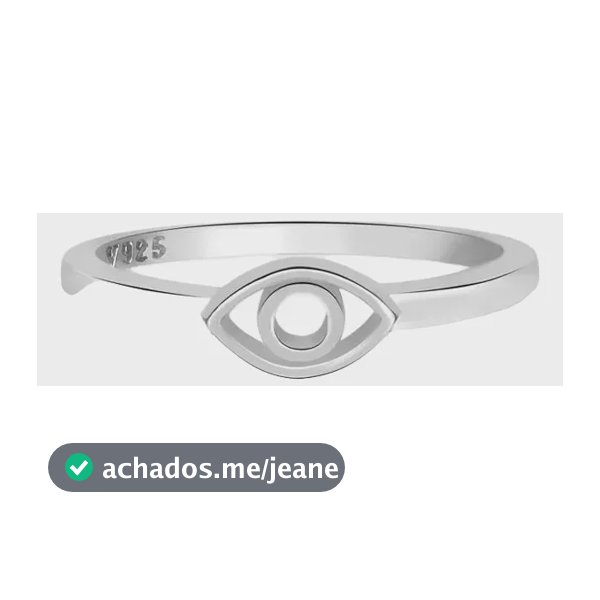 Anel Life Olho Grego Em Prata 925 Prateado 18
