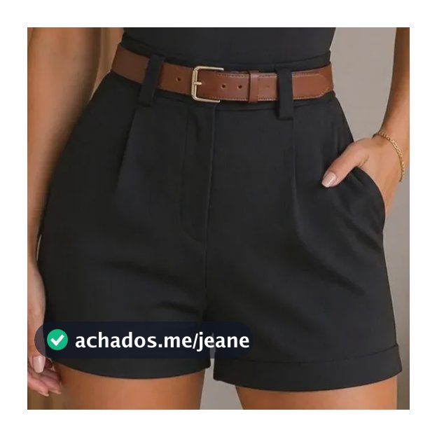 Conjunto Feminino Alfaiataria Short Cinto Body Decote Reto
