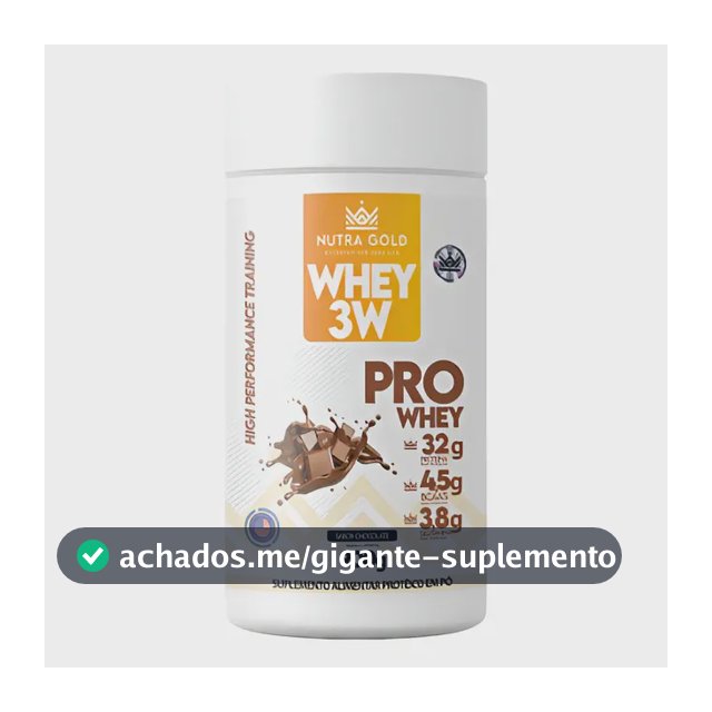 Whey protein NutraGold 3w sabor chocolate pote x 900g