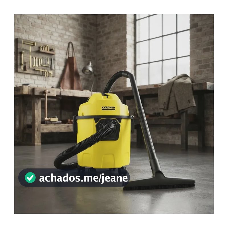 Aspirador de Pó e Água Kärcher WDL 1 1500W 10L 3 em 1 Com Soprador