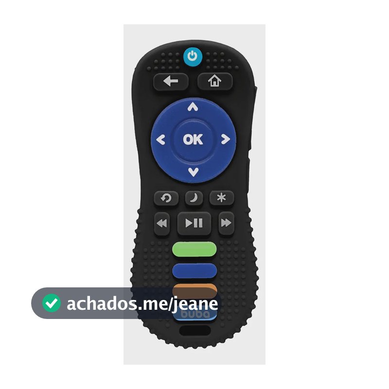 Mordedor Controle Remoto Buba Silicone Flexível Bebês +4m
