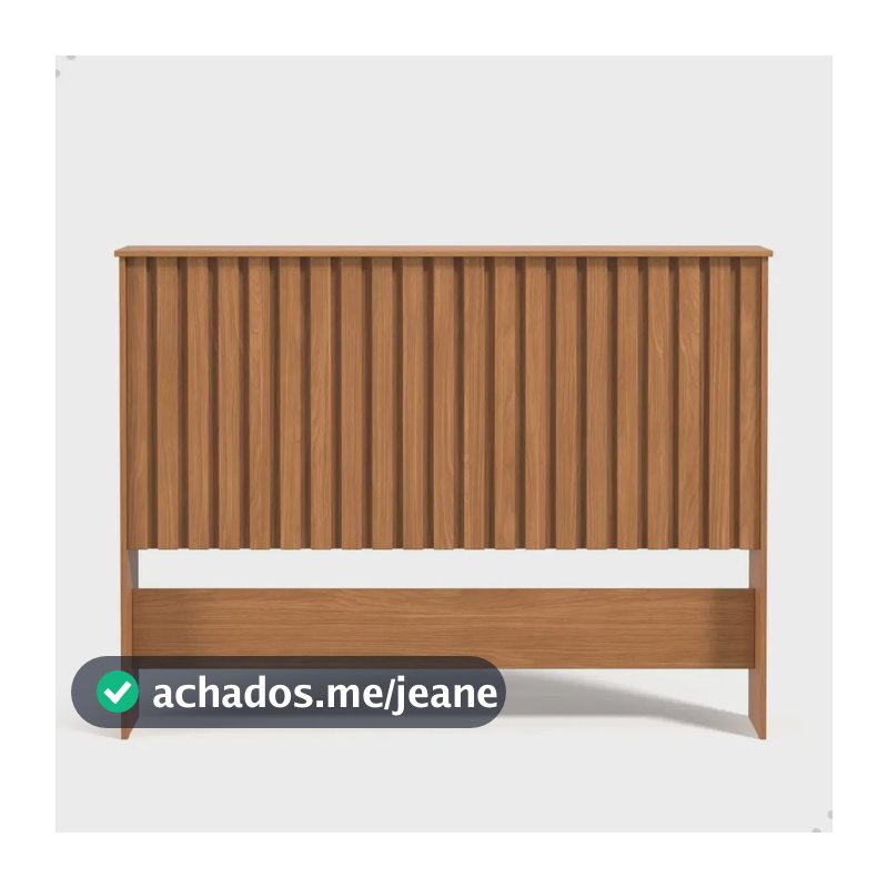 Cabeceira Cama Box Casal De Madeira Ripado Estilo Industrial Cor Nature