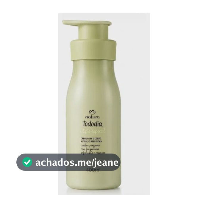 Creme Nutritivo Para O Corpo Tododia Pistache Em Creme